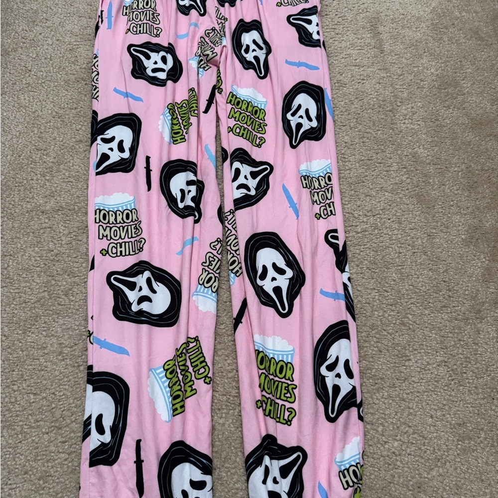 Ghostface baby pink women’s pajamas pants - Picture 6 of 6